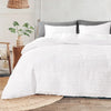 Duvet Cover Queen Size, Navy 3 Pieces Boho Tufted Duvet Cover Set, Soft and Lightweight Microfiber Comforter Cover Set