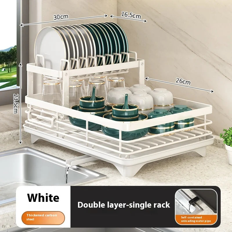 Dish Drying Rack Kitchen Adjustable Stainless Steel Cutting Board Organizer Dish Bowl Drainer Storage Rack Kitchen Tools
