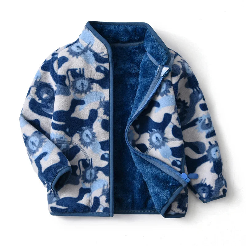 2-8T  Children Clothing for Boys Girls Winter Fleece Jackets