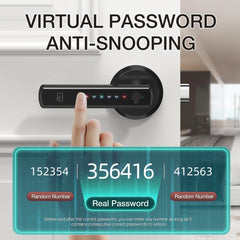 Smart Lock Fingerprint Door Lock App Remote Control Passcode Unlock Electronic Touchscreen Keypad