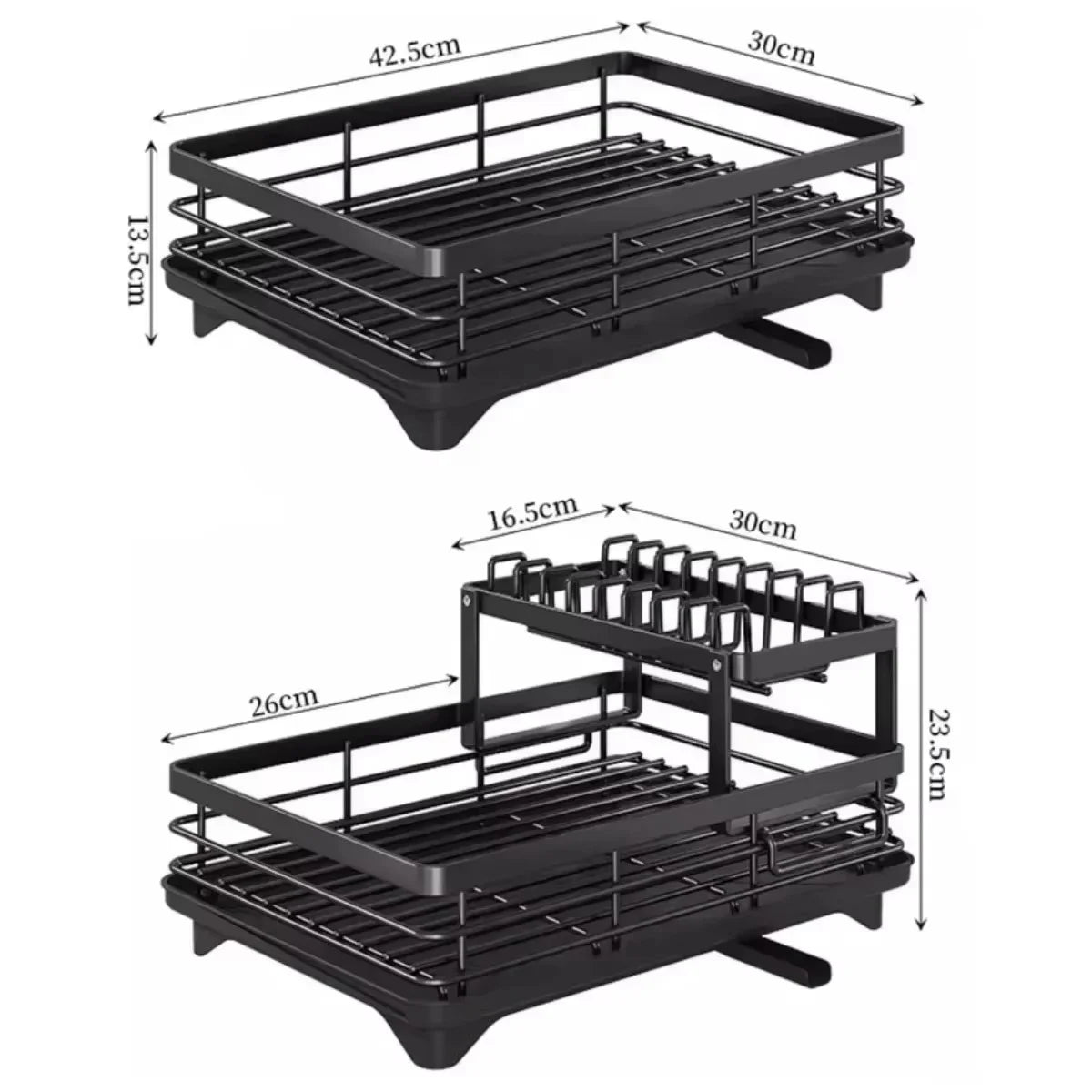 Dish Drying Rack Kitchen Adjustable Stainless Steel Cutting Board Organizer Dish Bowl Drainer Storage Rack Kitchen Tools