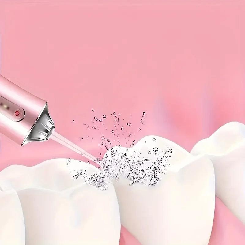 USB Portable Oral Irrigator Water Flosser Dental Water Jet Tools Pick Cleaning Teeth 200ML 4 Nozzles Mouth Oral Cleaning Agents - Jess Deals