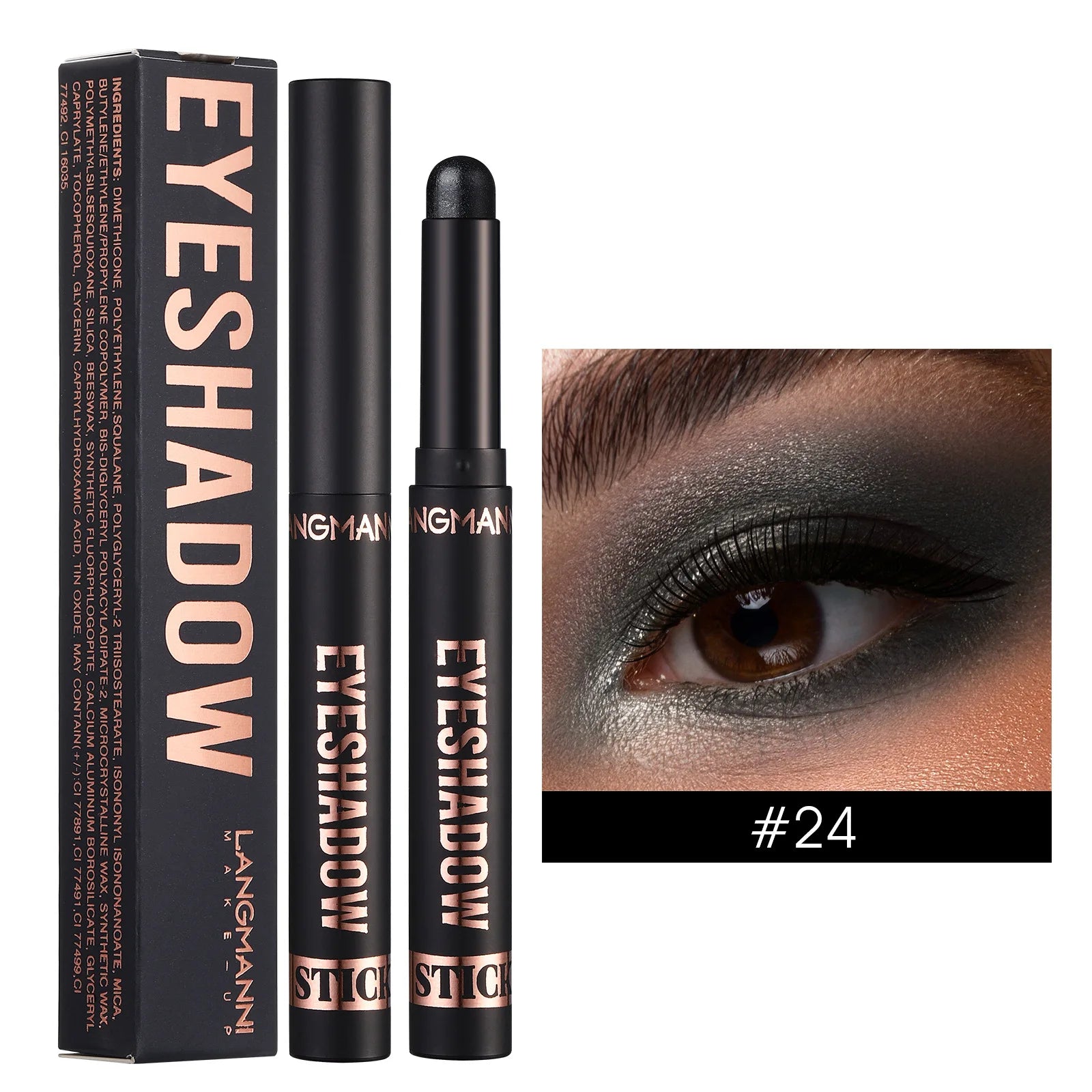 LANGMANNI 16 color pearl eyeshadow stick waterproof long lasting color eyeshadow Face Highlight