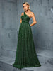 Mgiacy One shoulder irregular wire long skirt Evening gown ball dress Party dress
