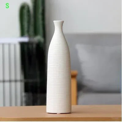 Simple Modern Black White Ceramic Vase