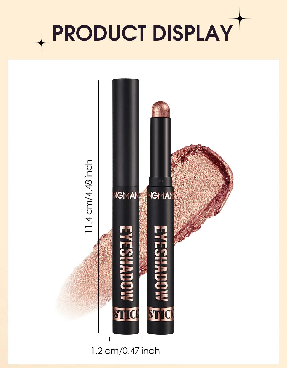 LANGMANNI 16 color pearl eyeshadow stick waterproof long lasting color eyeshadow Face Highlight