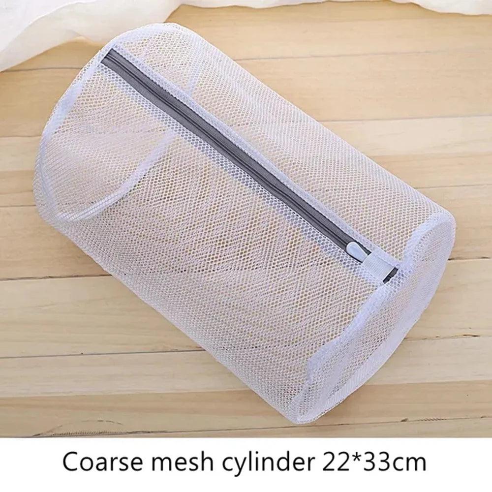 White Durable Large Washing Laundry Bag Mesh Organizer Net Dirty Bra Socks Underwear Shoe Storag Wash Machine Cover Clothes - Jess Deals