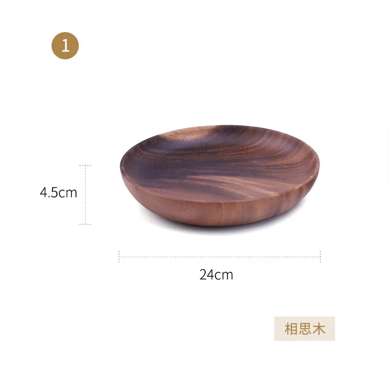 Wooden Bowl Household Fruit Bowl Salad Bowl