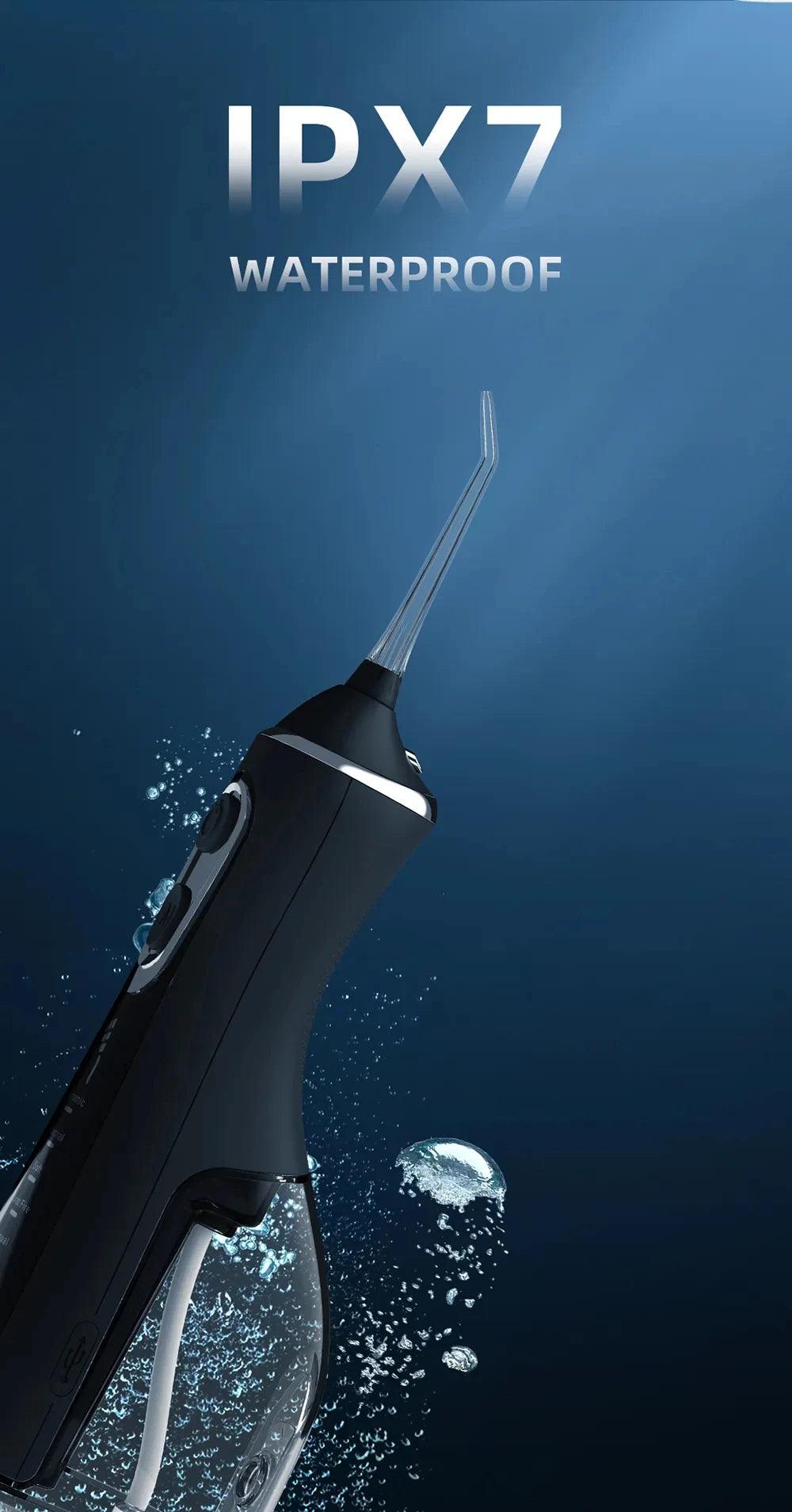 Oral Irrigator Portable Water Flosser Dental Pick 5 Modes 360° Rotated Jet For Cleaning Teeth Thread Floss Mouth Washing Machine