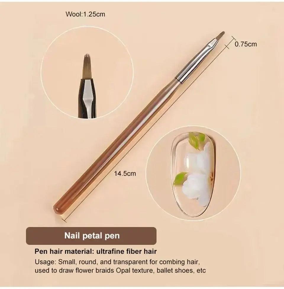 9PCS UV Gel Nail Brush Liner DIY Painting Pen Manicure Acrylic Drawing Brush for Nail Art Design Nails Tip Display Painting Tool - Jess Deals