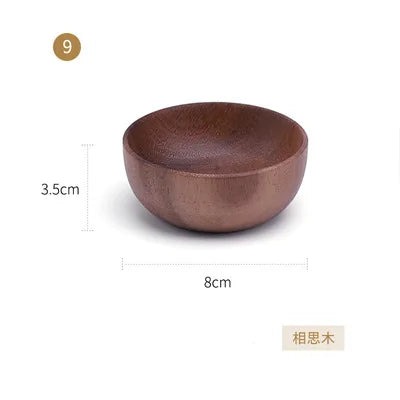 Wooden Bowl Household Fruit Bowl Salad Bowl