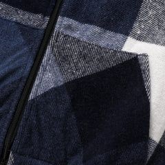 Kid Boy Casual Plaid Pattern Hooded Jacket Soft and Comfortable  Perfect for Outings and Daily Wear Basic Style