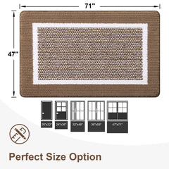 Door Mat Indoor Door Mat Home Non-Slip Absorbent Resist Dirt Door Mat Kitchen Durable Waterproof Inside Floor Mats