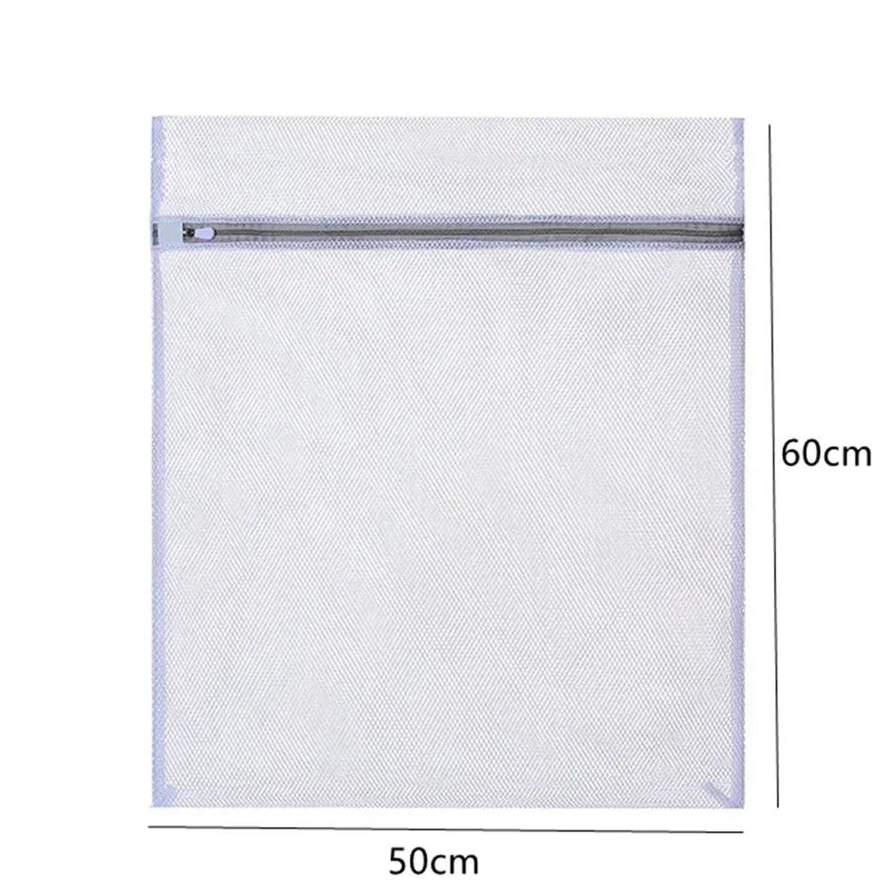 White Durable Large Washing Laundry Bag Mesh Organizer Net Dirty Bra Socks Underwear Shoe Storag Wash Machine Cover Clothes - Jess Deals