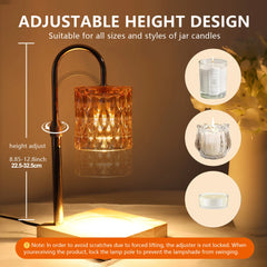Electric Dimmable Candle Warmer Table Lamp