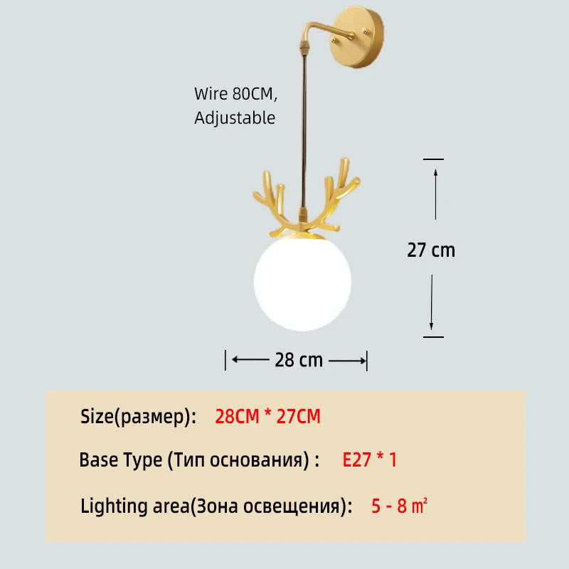 Wall Lamp Bedroom Postmodern Living Room Creative Corridor Nordic Stairs Crystal Glass Aisle Room Lamps Wall Decor Living Room
