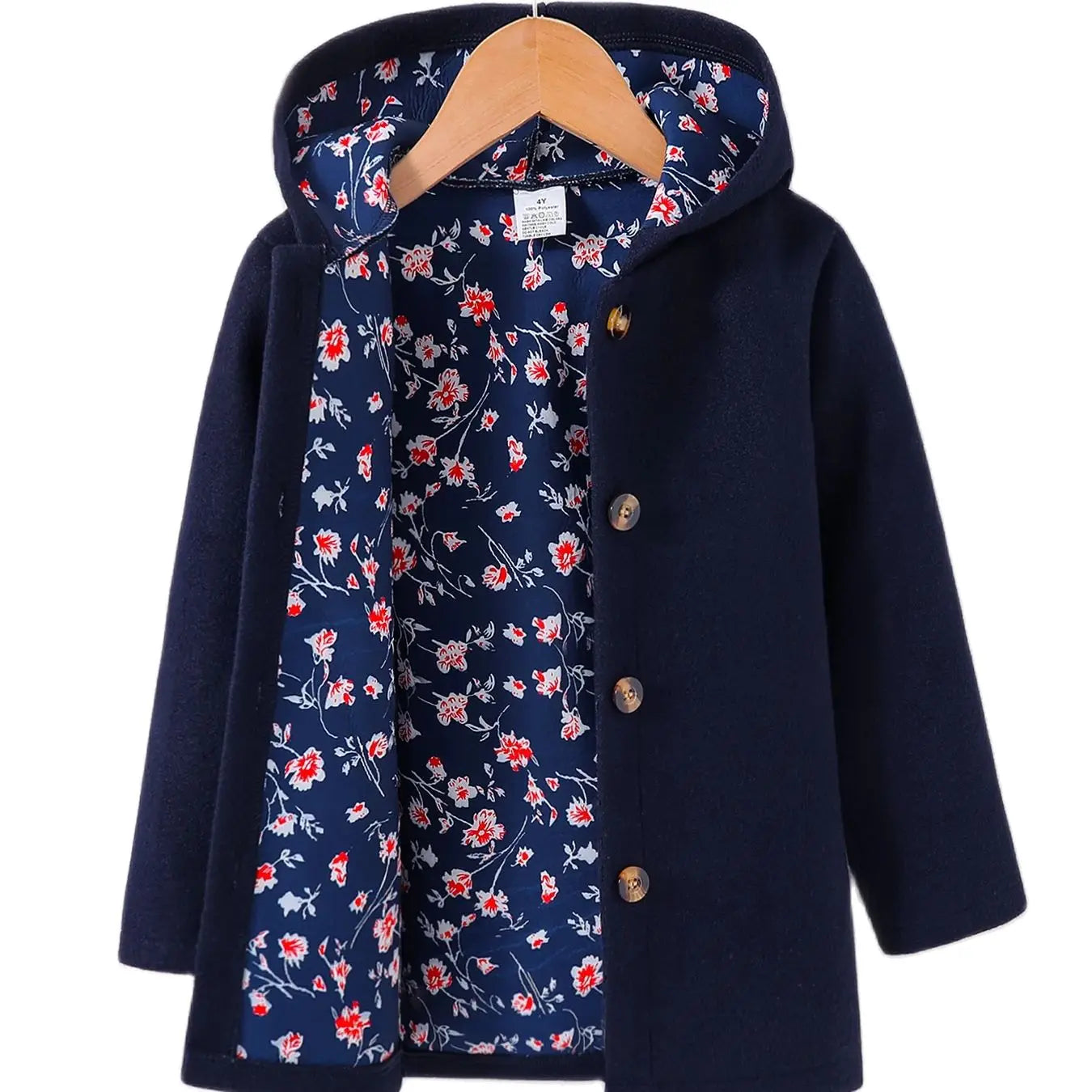 Girls' Fashion Autumn New Gemstone Blue Hoodie Single Piece
