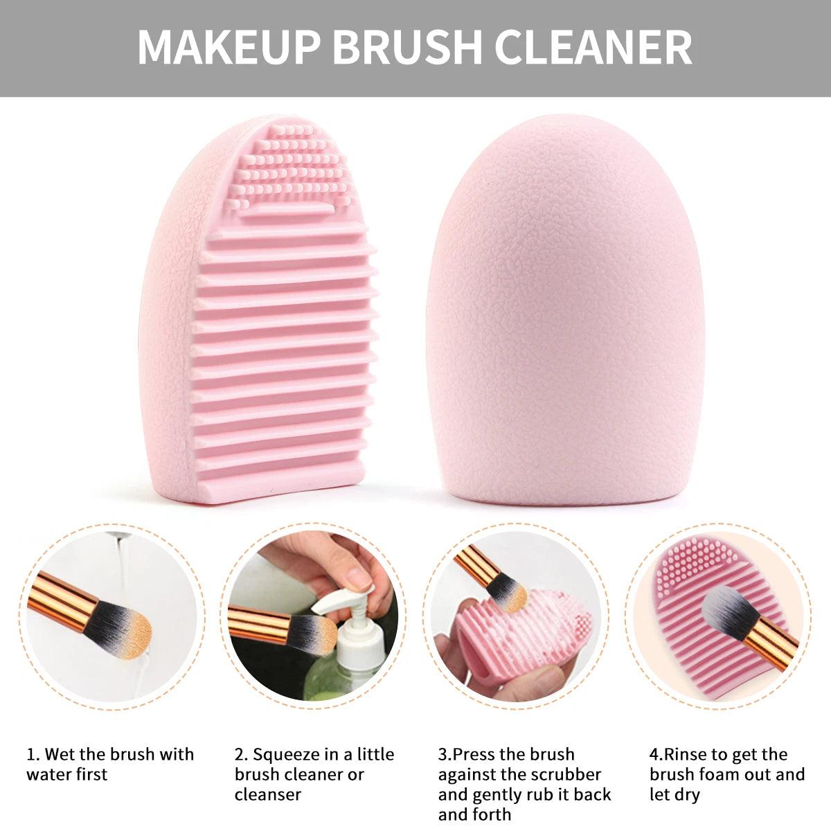 MAANGE Professional Makeup Tools Kit 30PCS Foundation Makeup Brush Set 15PCS Makeup Sponge Removal Puff Cleaning Bowl for Travel - Jess Deals