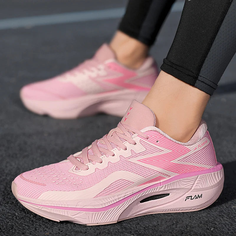 Carbon Plate Marathon Men Sports Running Shoes Air Cushion Lightweight Women Athletic Gym Sneakers Hiking Jogging Footwear