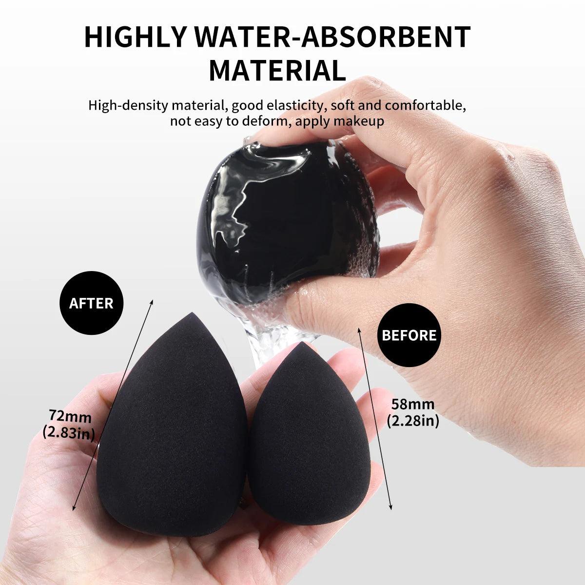 MAANGE Professional Makeup Tools Kit 30PCS Foundation Makeup Brush Set 15PCS Makeup Sponge Removal Puff Cleaning Bowl for Travel - Jess Deals