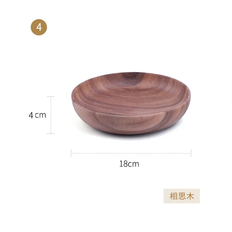 Wooden Bowl Household Fruit Bowl Salad Bowl