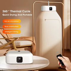 Smart Portable Home Clothes Folding Dryer Multifunctional Clothes Care Garment Steamer Dryer LED Screen with Remote Control - Jess Deals