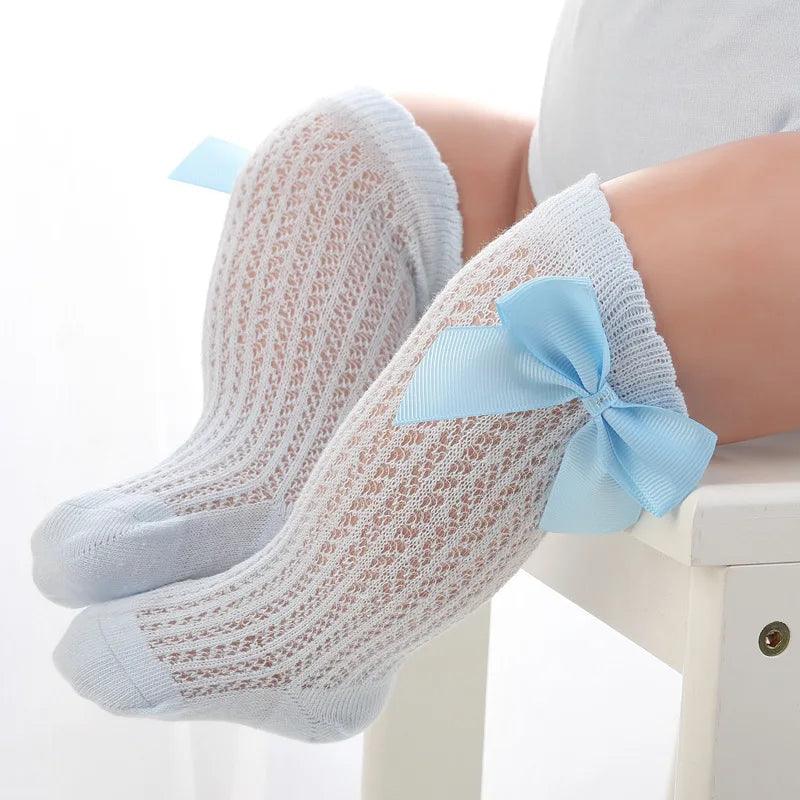 3Pairs/Lot Summer Baby Girls Socks Toddler Infant Bow Cotton Mesh Breathable Socks Newborn Princess Girl Socks For 0-3 Years - Jess Deals