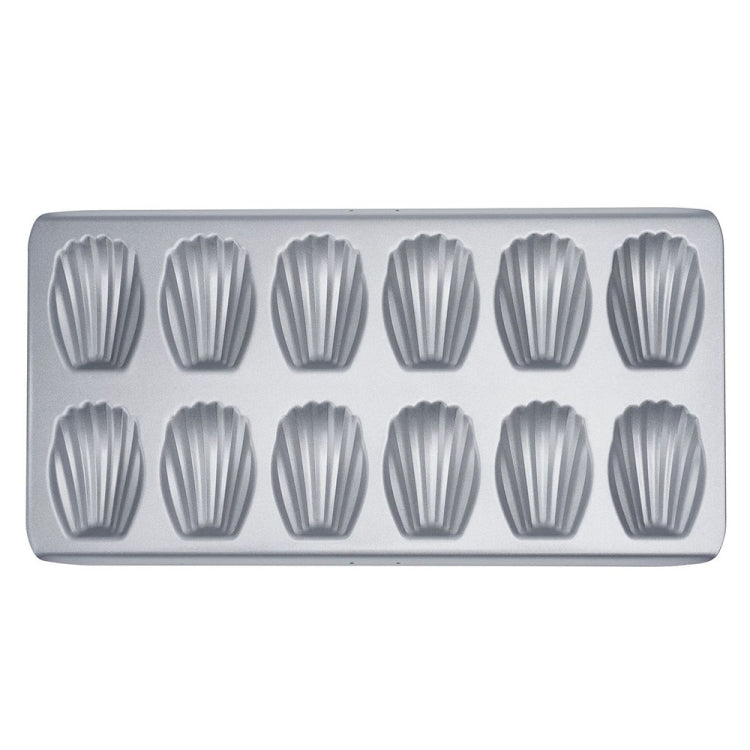 BM1067 Shell Shaped Non-stick Cake Mold Kitchen Biscuit Pan Baking Mold, 4pcs Shell, Silver Thicken, Pink Thicken, White Thicken - Jess Deals