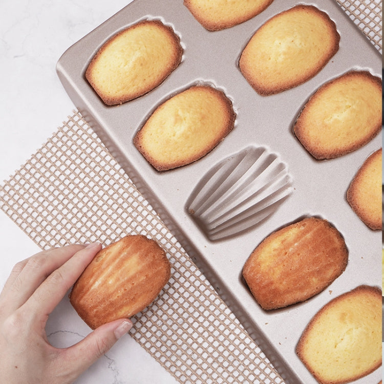 BM1067 Shell Shaped Non-stick Cake Mold Kitchen Biscuit Pan Baking Mold, 4pcs Shell, Silver Thicken, Pink Thicken, White Thicken - Jess Deals