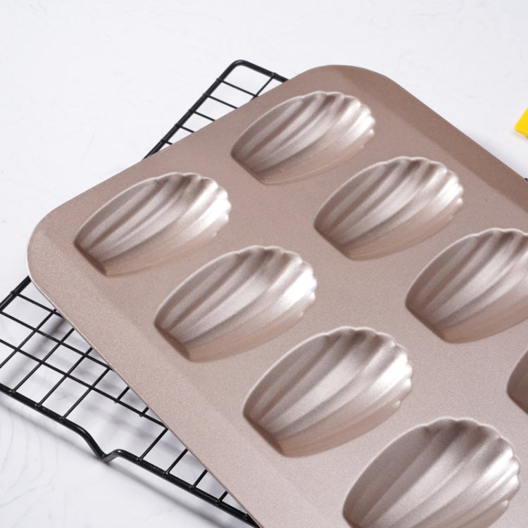 BM1067 Shell Shaped Non-stick Cake Mold Kitchen Biscuit Pan Baking Mold, 4pcs Shell, Silver Thicken, Pink Thicken, White Thicken - Jess Deals
