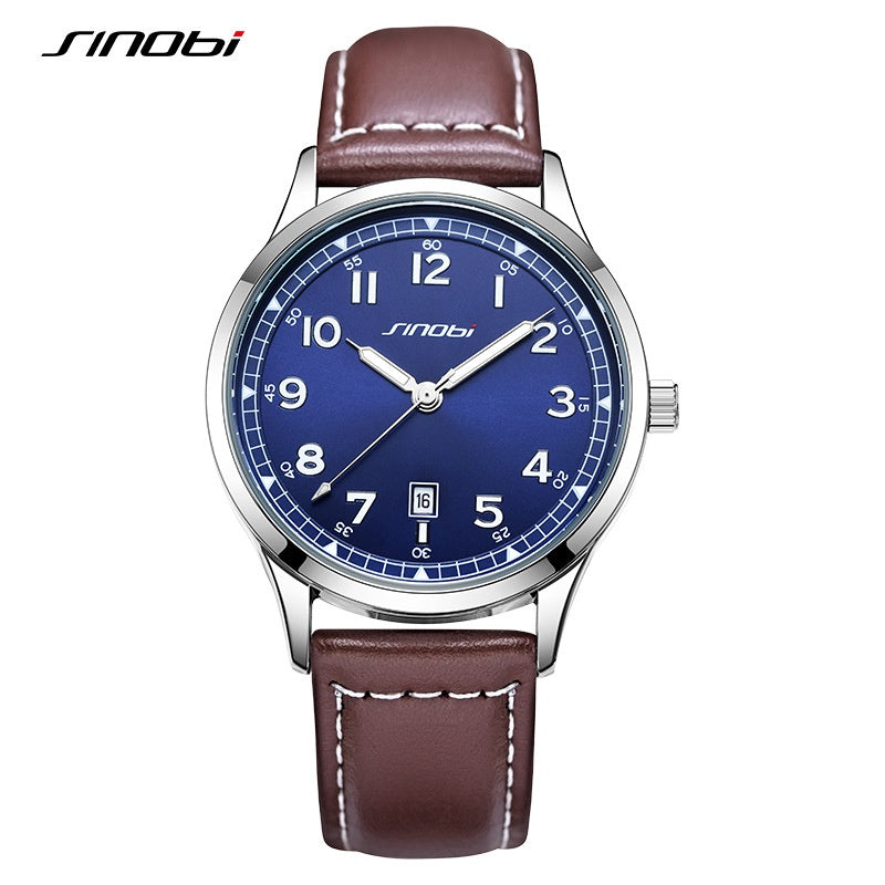 Sinobi Brand Men's Watch Casual Fashion Guangzhou Watch Belt Waterproof Watch Men's Foreign Trade Men's Watch