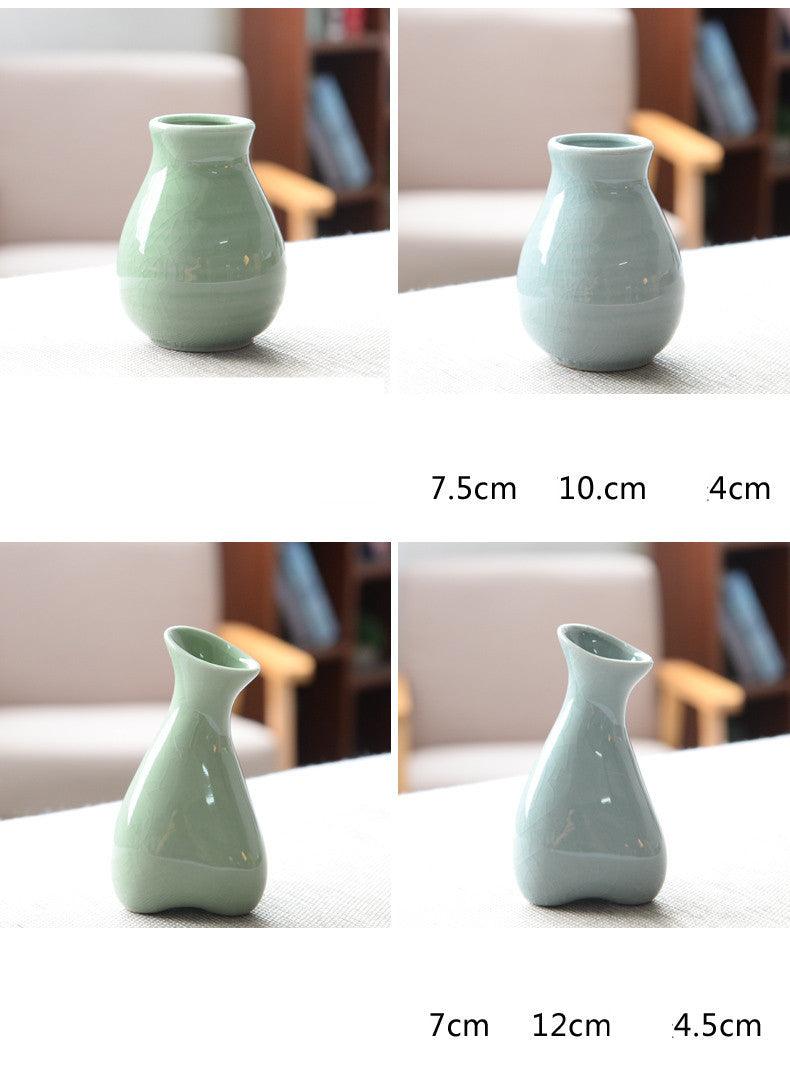 Living Room Modern Creative Small Celadon Vase - Jess Deals
