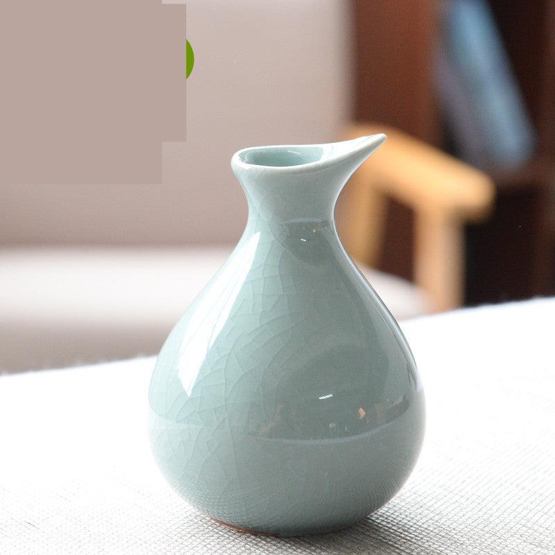 Living Room Modern Creative Small Celadon Vase - Jess Deals