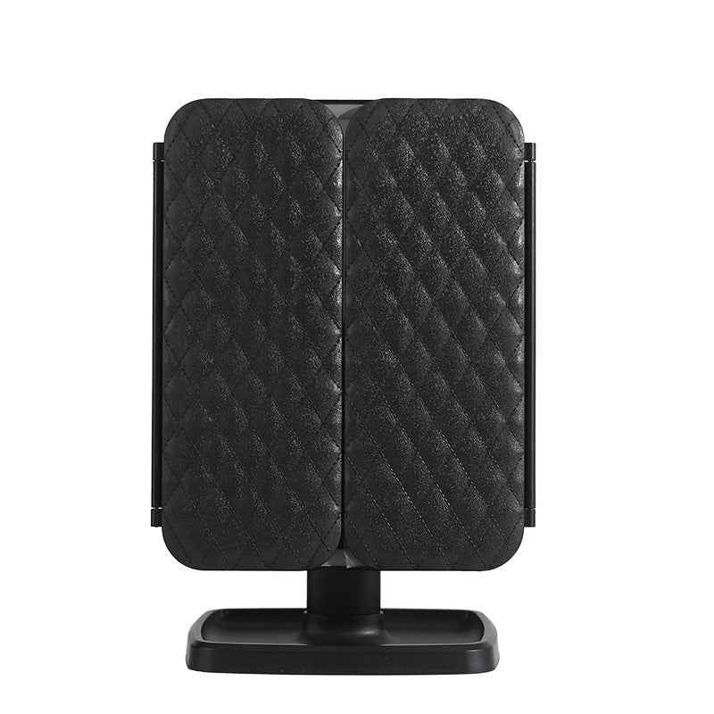 Smart LED Light Makeup Mirror Desktop Desktop Three-sided Folding Beauty Makeup Dressing 270 Degree Super Wide Angle Goddess Ceremony