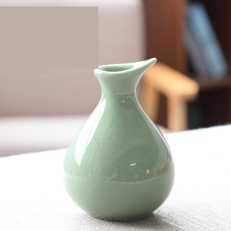 Living Room Modern Creative Small Celadon Vase - Jess Deals