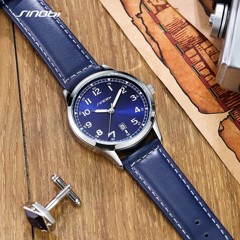 Sinobi Brand Men's Watch Casual Fashion Guangzhou Watch Belt Waterproof Watch Men's Foreign Trade Men's Watch
