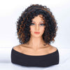 Europe And The United States Hot-selling Popular Wig African Small Roll Women's Short Curly Hair Gradient Chemical Fiber High Temperature Silk Headgear