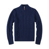 Men's Half-height Zip Twist Knit Sweater - Jess Deals