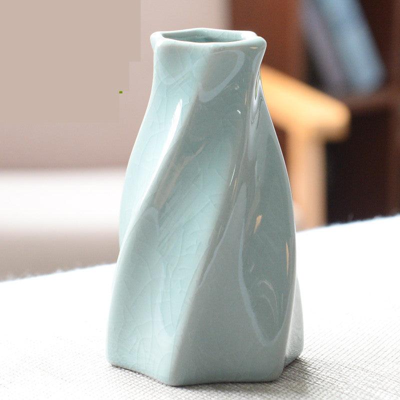 Living Room Modern Creative Small Celadon Vase - Jess Deals